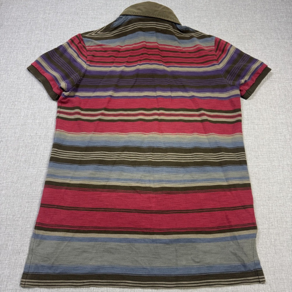 Polo Ralph Lauren Southwestern Striped Polo Shirt Mens Medium Multicolor Cotton - Picture 9 of 10